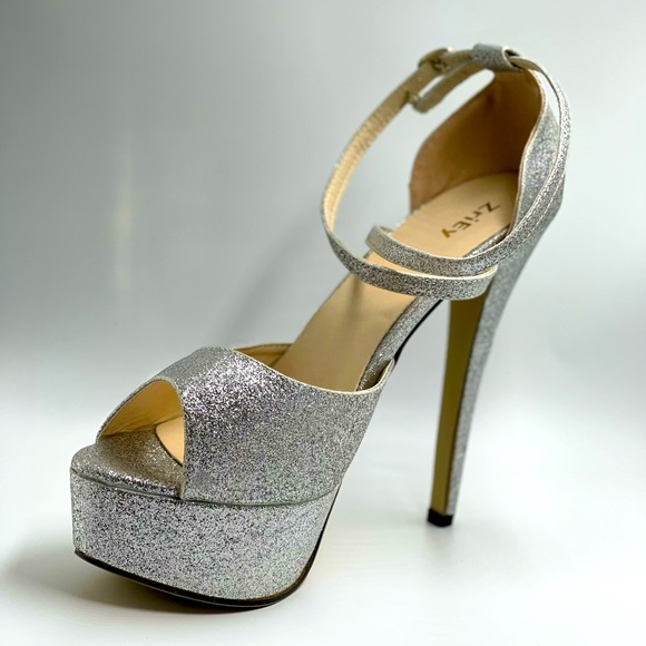 Zriey High Heels Sandals Open Toe Ankle Strap Stiletto Dress Shoes Size 10 NEW - Picture 1 of 1